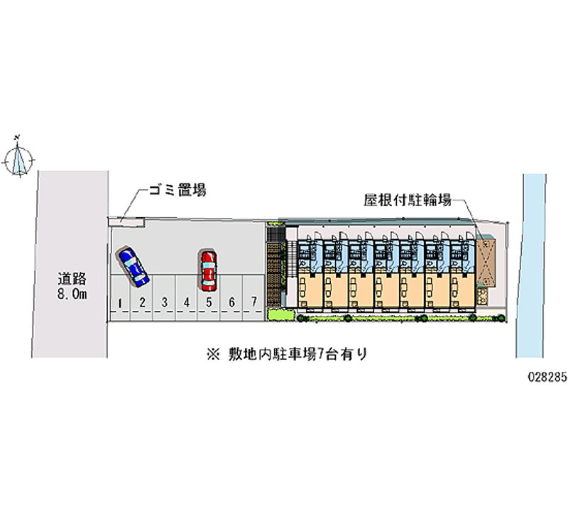 28285 bãi đậu xe hàng tháng