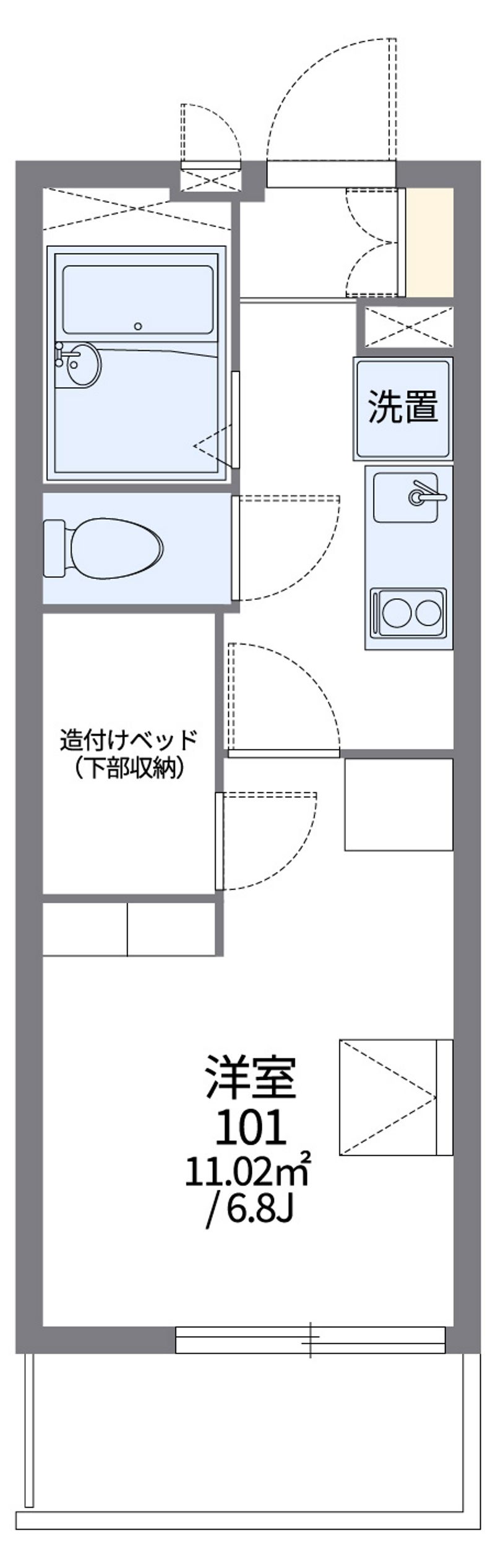レオパレス東金 間取図