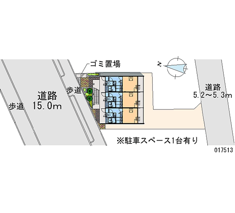 レオパレスＦｌｏｒａ 区画図