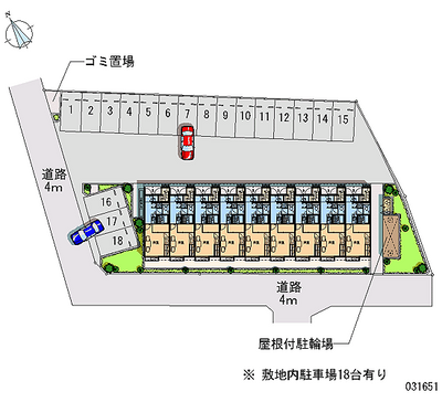 31651 Monthly parking lot