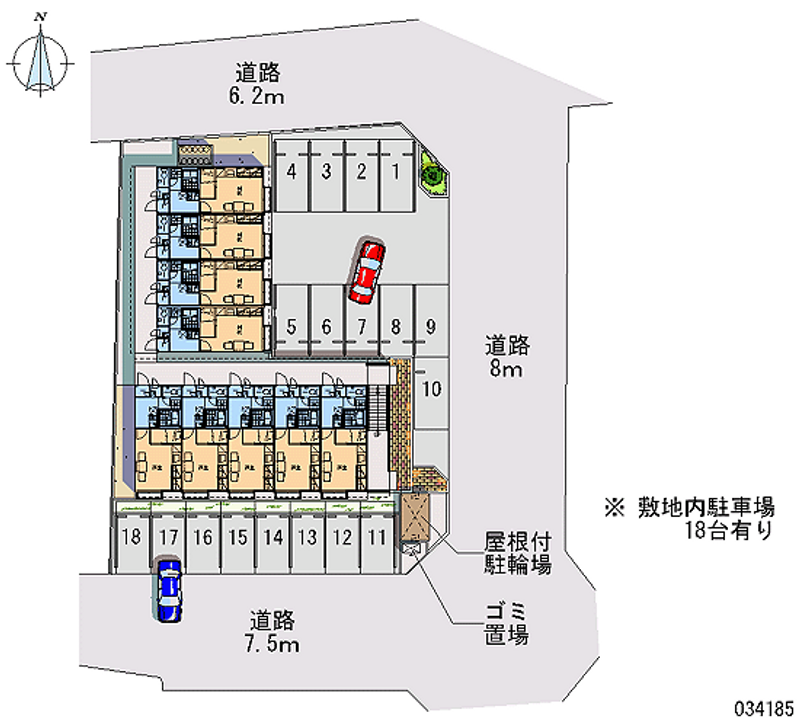 34185 Monthly parking lot