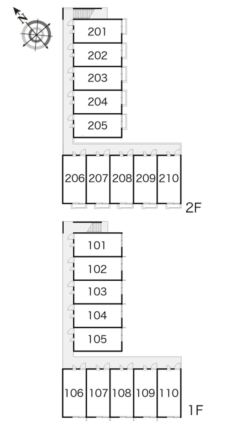 レオパレスおおすみ 間取り配置図