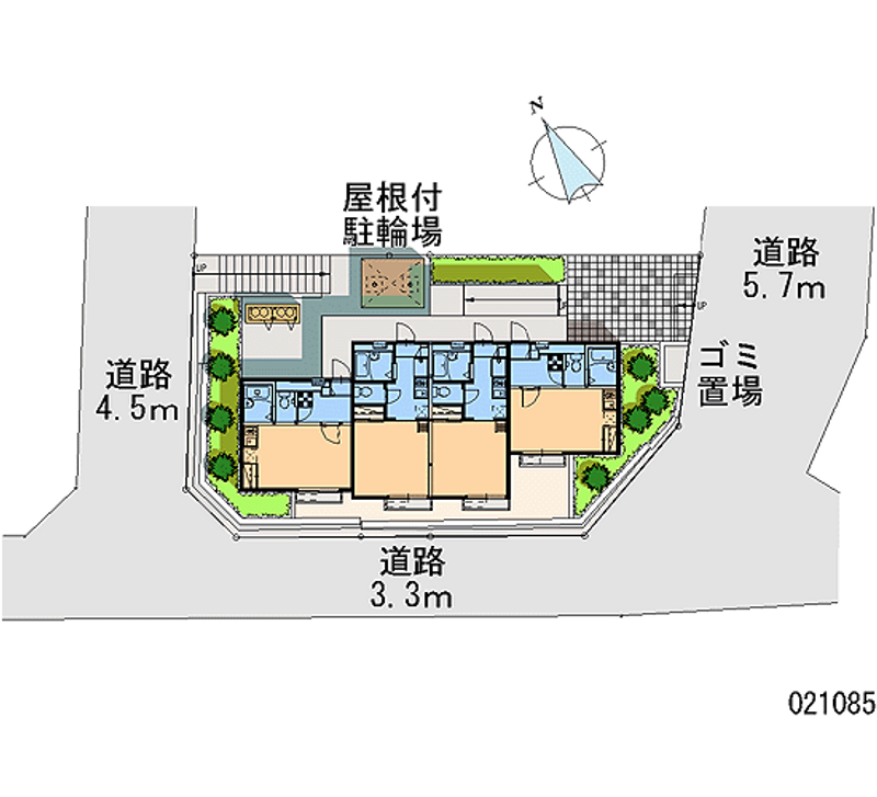 レオパレスＳ．Ｆ 区画図