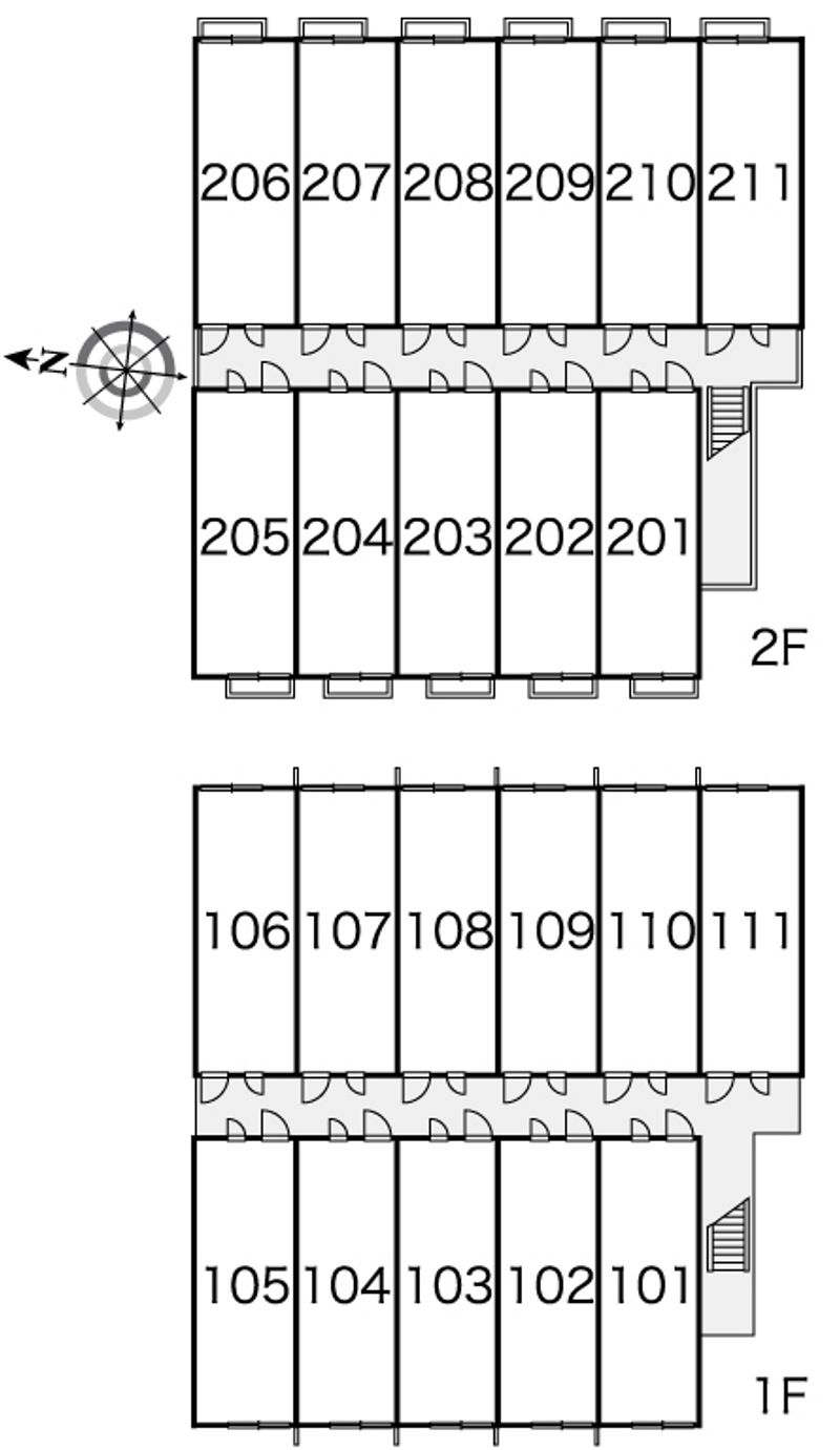 レオパレスプロヴァンス 間取配置図