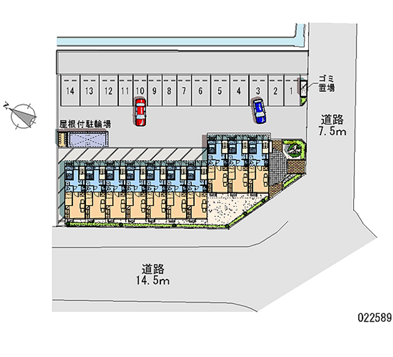 22589 Monthly parking lot