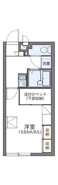 レオパレスセレーヌス 間取り図