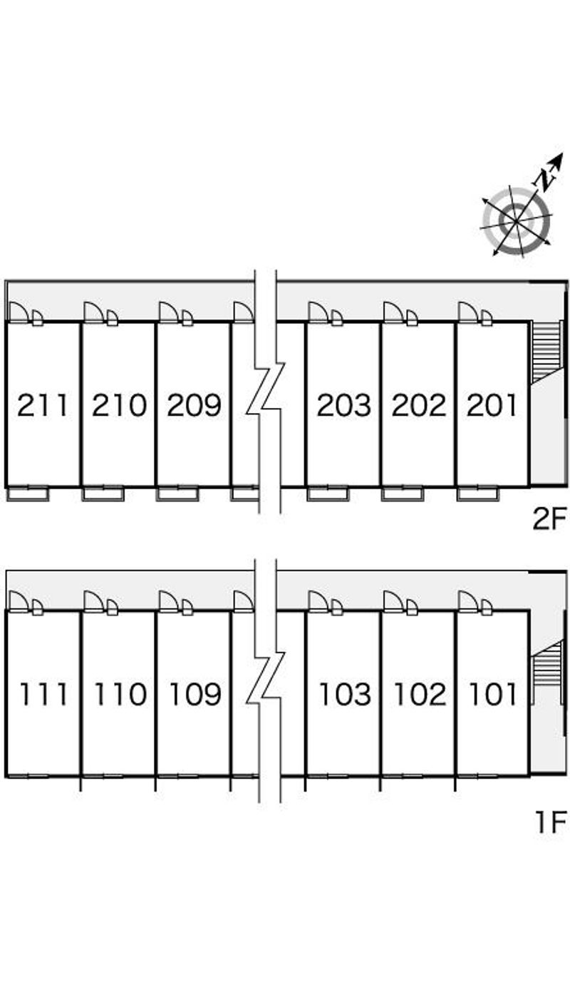 レオパレスハーモニー 間取配置図