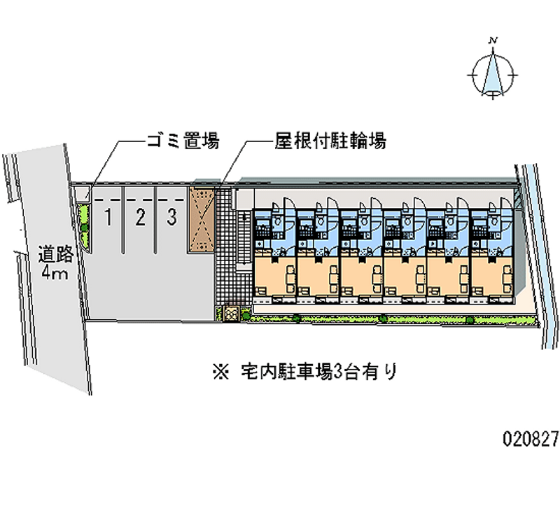 レオパレスアーバンアメニティー 区画図
