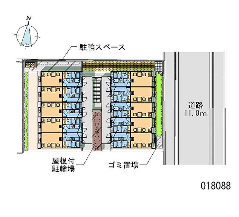 レオパレスＺＩＯＵＮ 区画図
