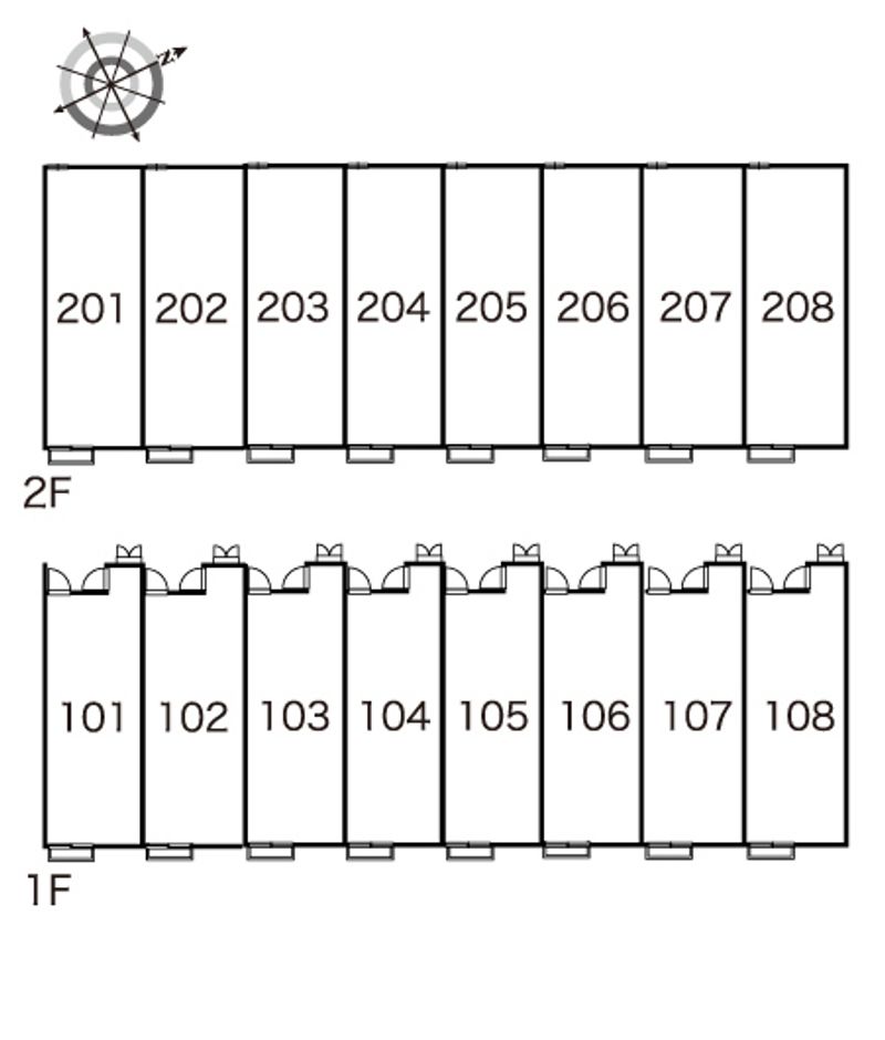レオパレスシャトー琴平 間取り配置図