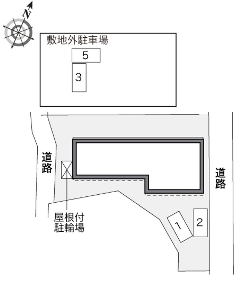 レオパレスみやま館 配置図