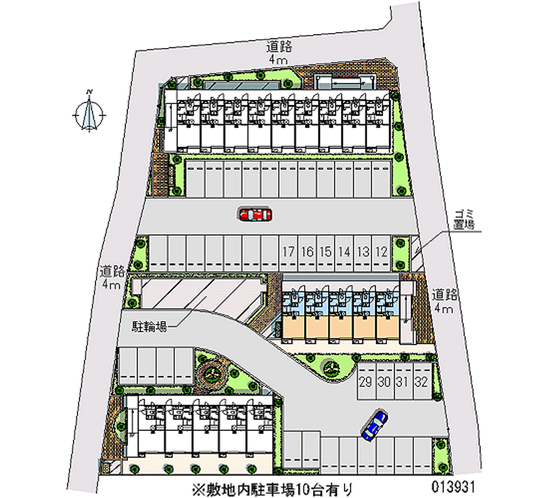 13931 Monthly parking lot