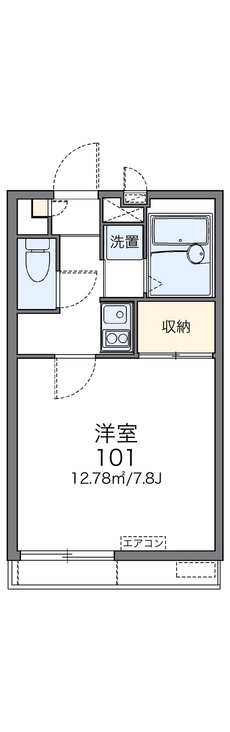 レオパレスウィーンⅠ 間取図