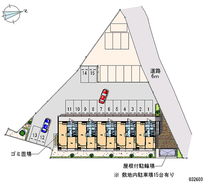 レオパレスエバーグリーン 月極駐車場