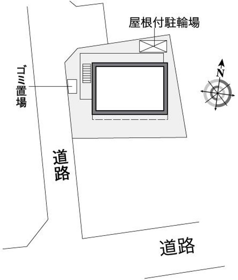 レオパレスシャトーレ　雅 配置図