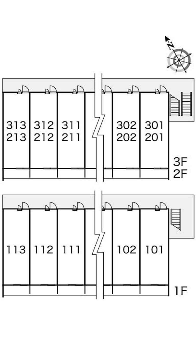 レオパレスエスポワールタワラⅢ 間取配置図