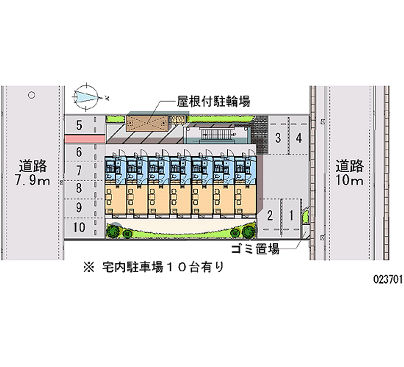 レオパレスＭｙｓ 月極駐車場