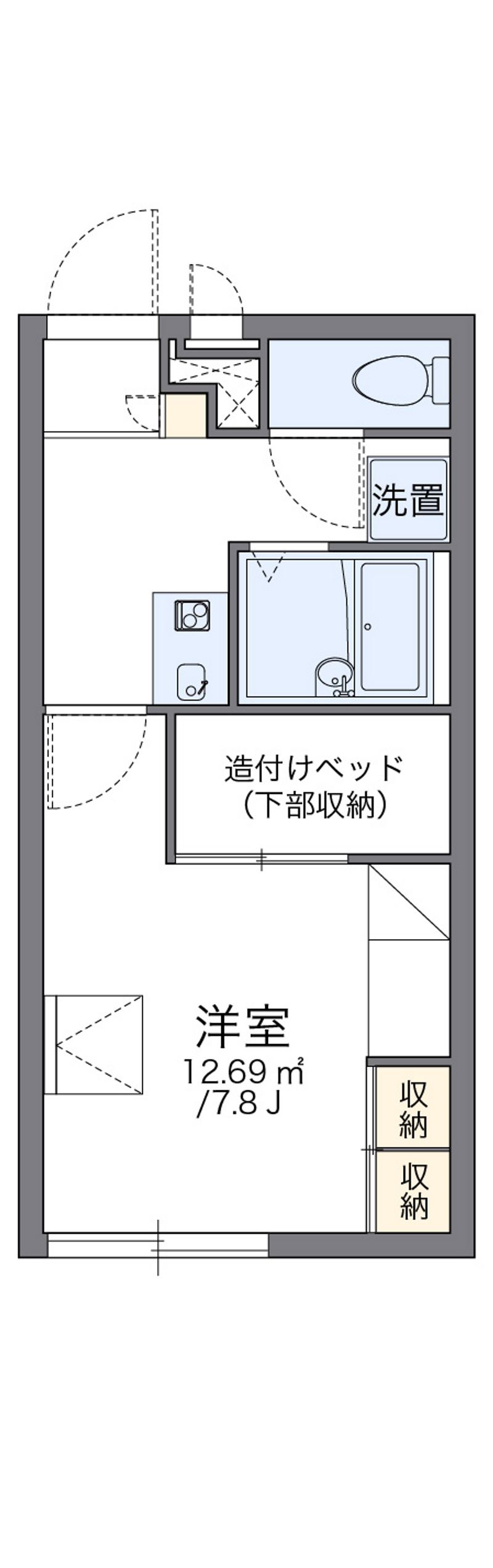 レオパレス宙 間取図