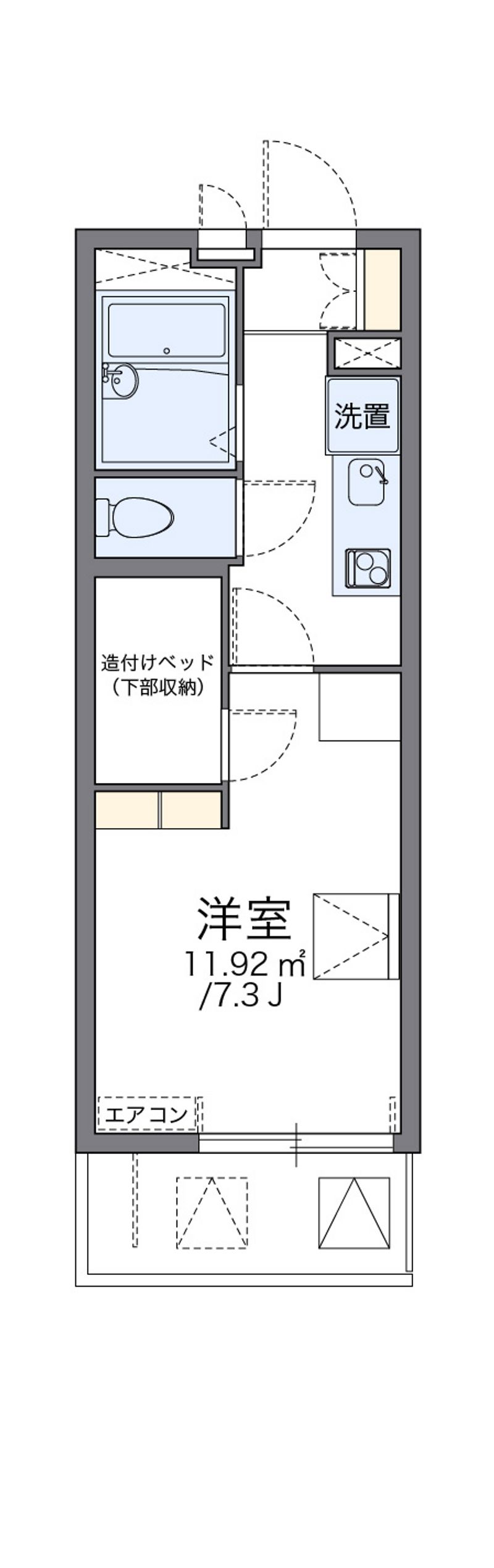 レオパレス中島町 間取図