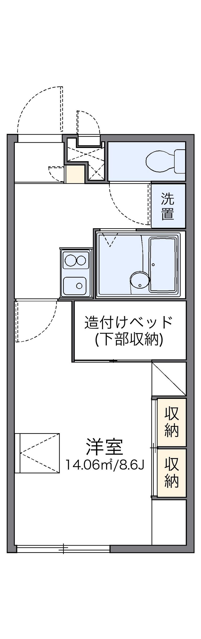 レオパレスグランドール 間取図