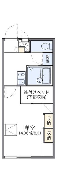 レオパレスグランドール 間取り図