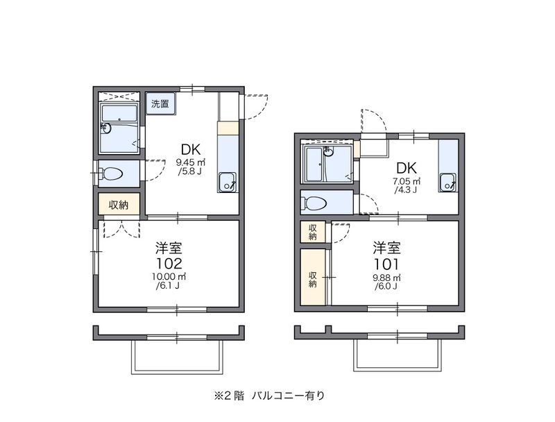 leopalace Souka Dai23 평면도