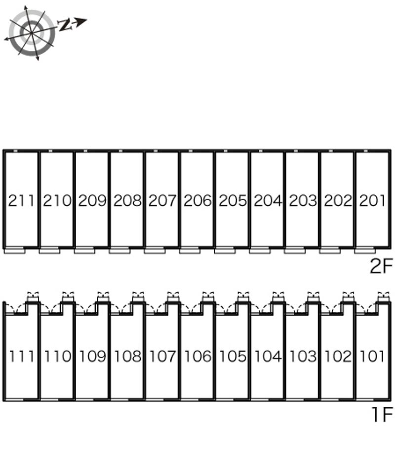 レオネクストヴィラドステラⅤ 間取り配置図