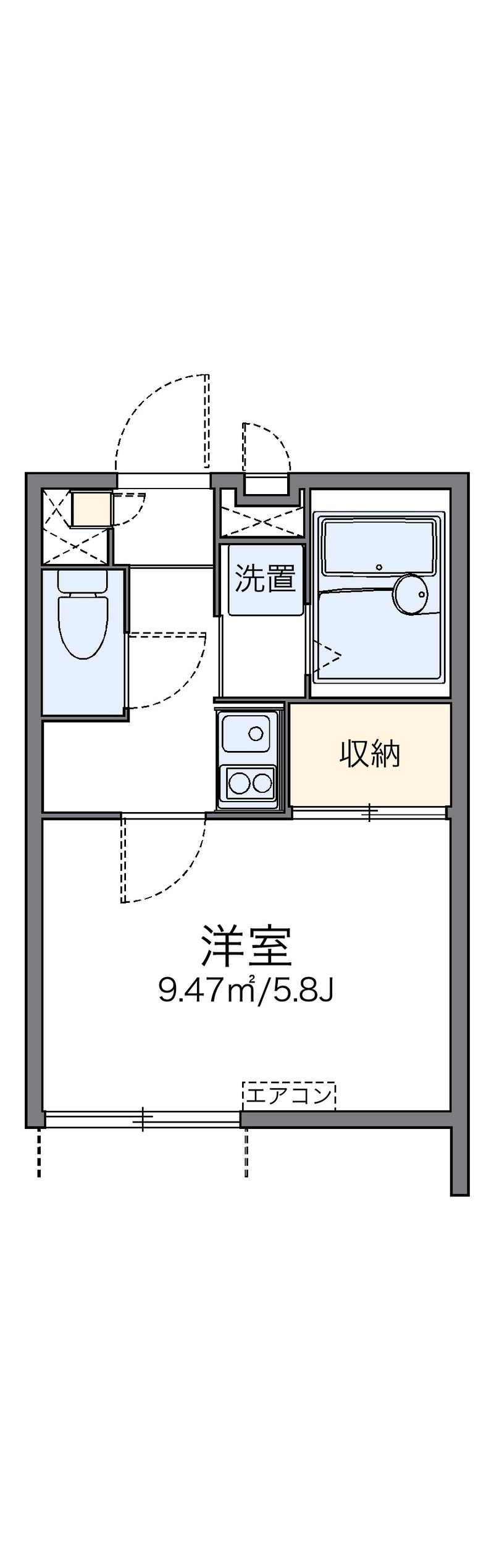 レオパレスヴァンベールⅡ 間取り