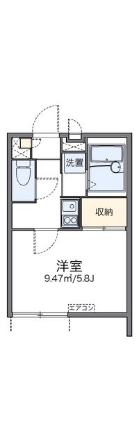 レオパレスヴァンベールⅡ 間取り図