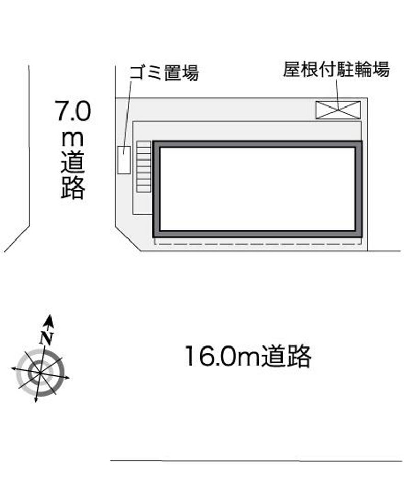 レオパレスダース　ワン 配置図