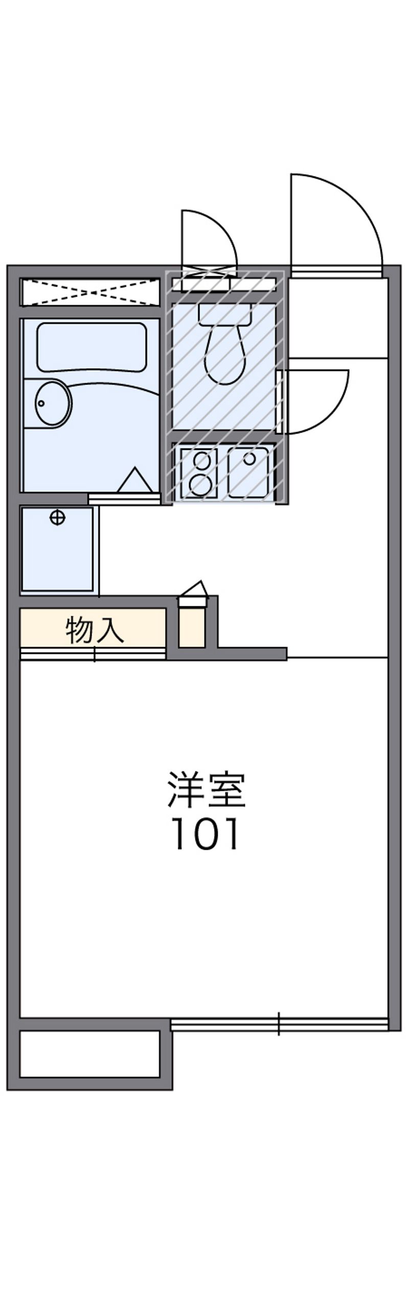 レオパレストトロ 間取図