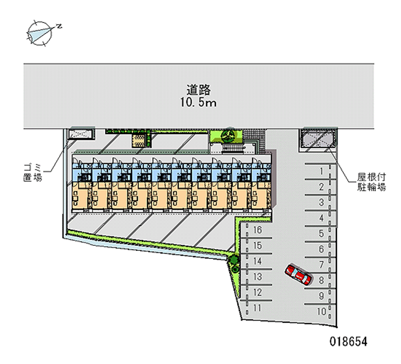 レオパレスインター 月極駐車場