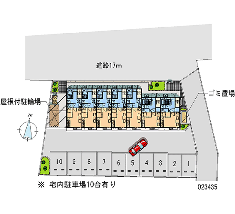 レオパレスプリムローズ野沢 月極駐車場