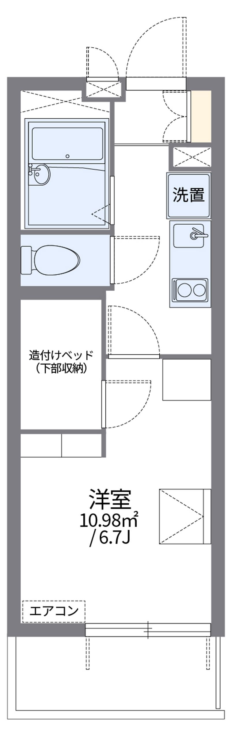 レオパレス氷川 間取図