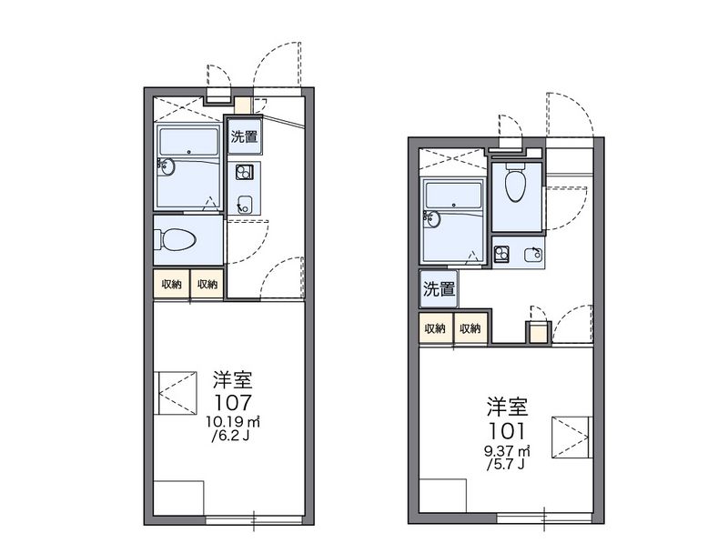 レオパレスフローラ 間取図