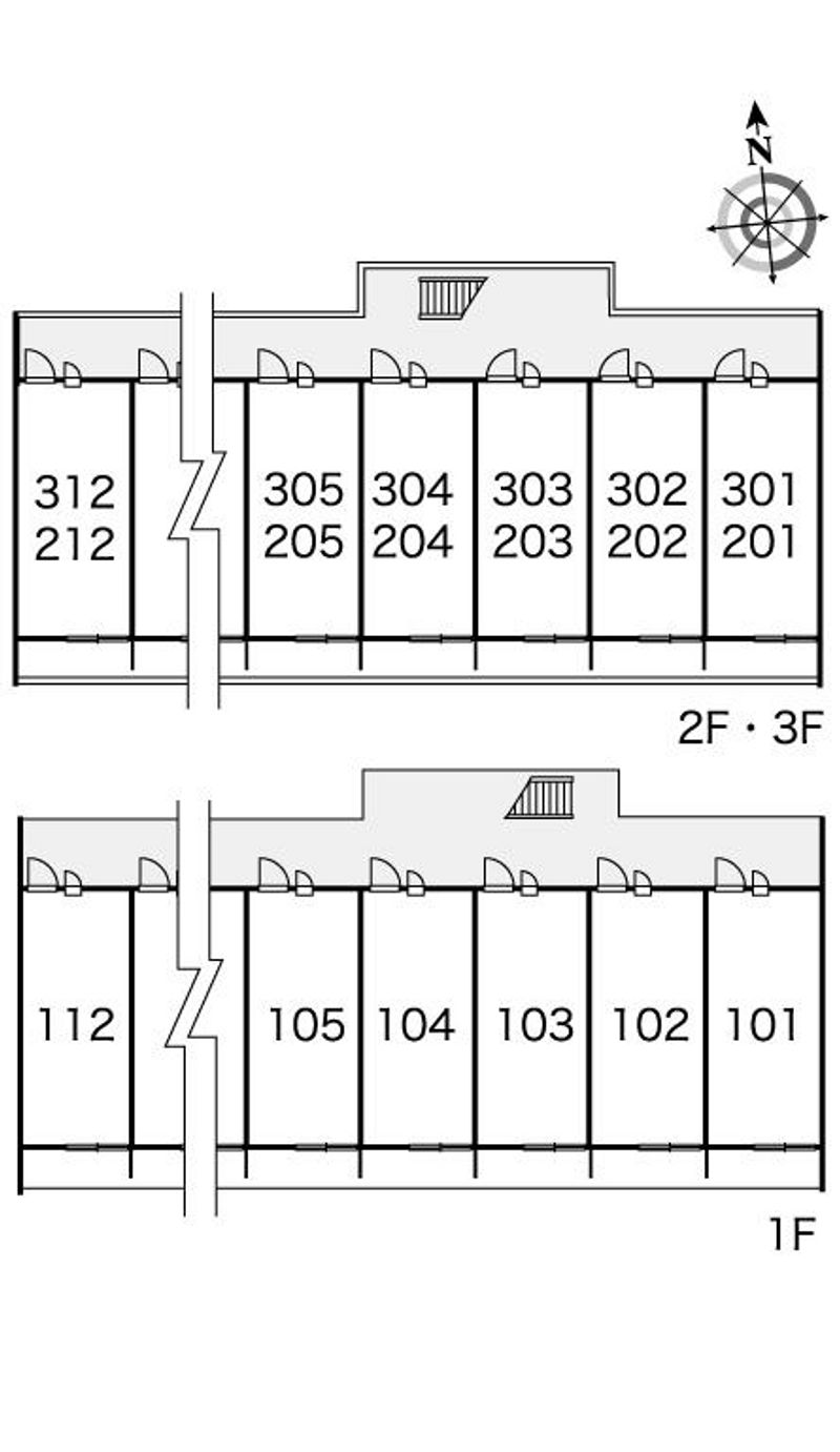 レオパレスよしけんⅢ 間取配置図
