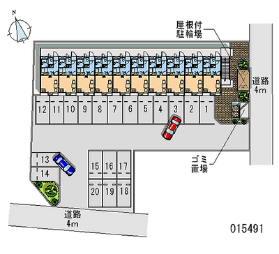 15491 Monthly parking lot