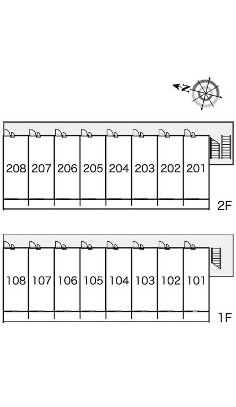 レオパレスサンレイクハーモニー 間取配置図