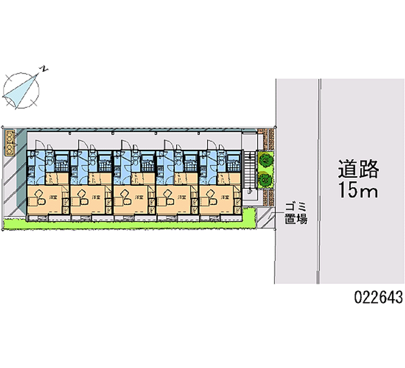 レオパレスピーコック 区画図