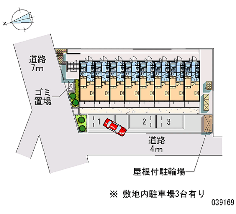 レオパレスフェリキタス花園 区画図