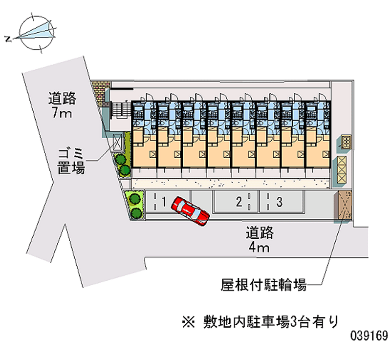 レオパレスフェリキタス花園 月極駐車場