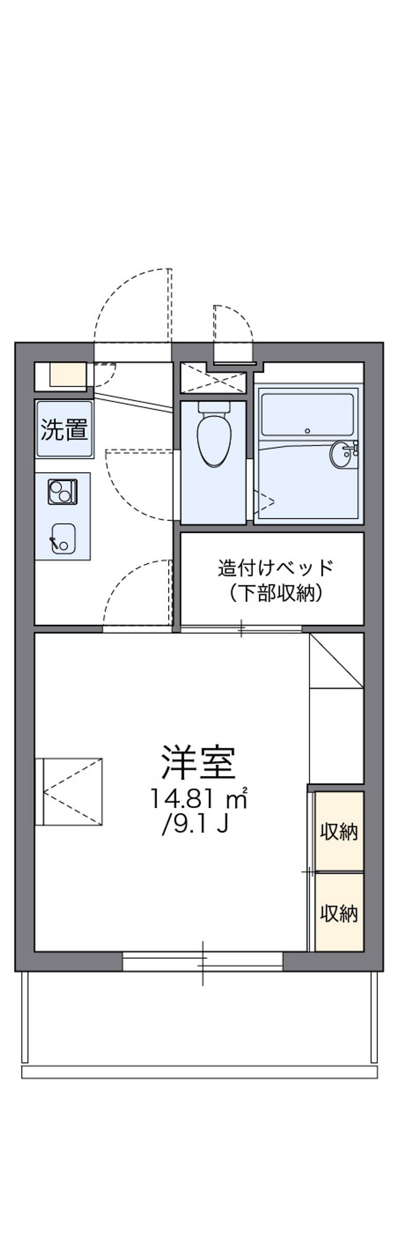 レオパレス富士見Ⅱ 間取図