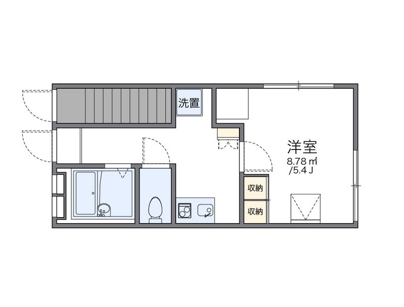 レオパレス出石 間取図