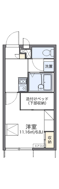 レオパレスサザンガーデン寺田Ⅱ 間取り図