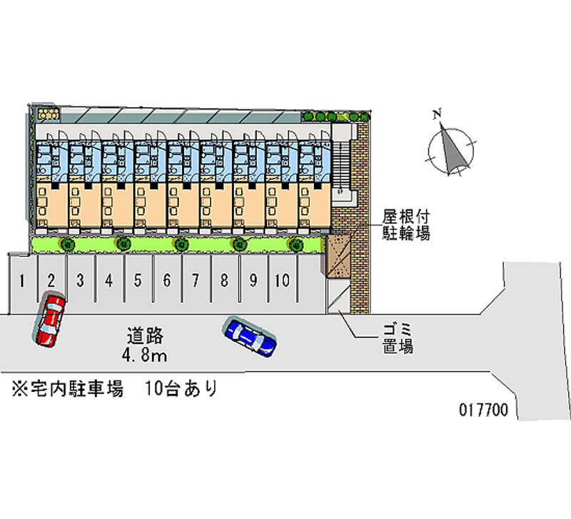 レオパレス箕面 月極駐車場