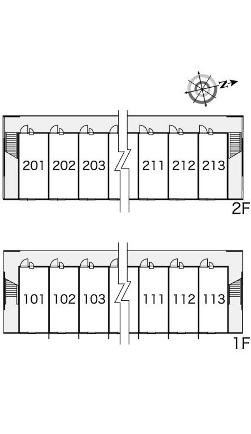 レオパレス清住 間取配置図