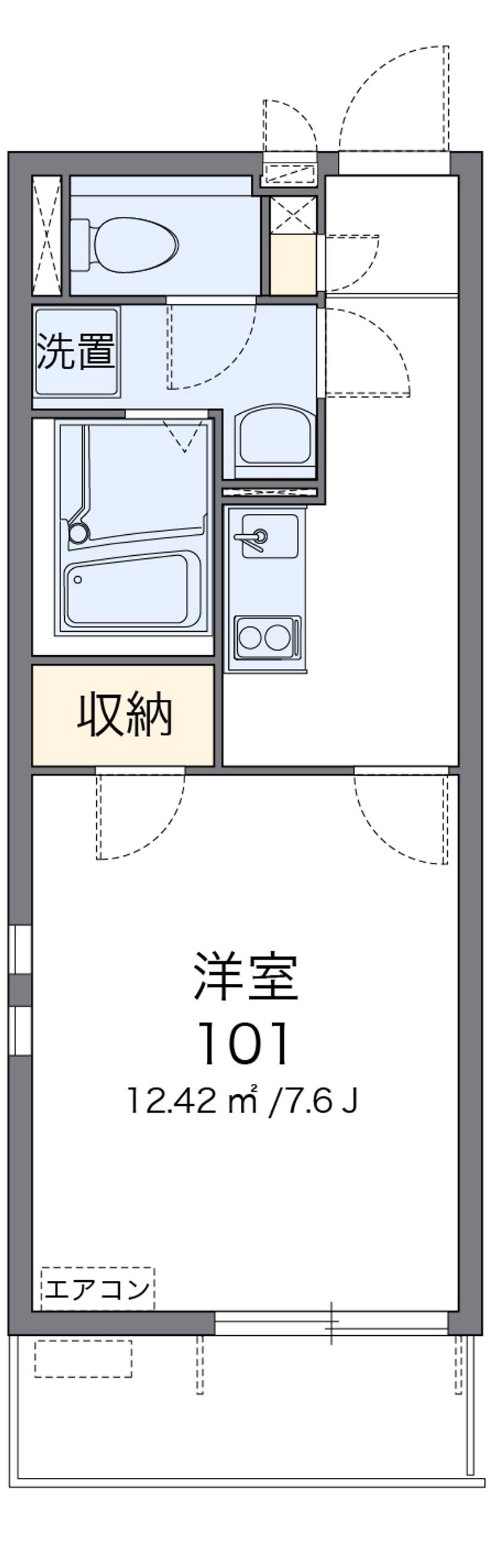 クレイノＩＴＵＫＩ 間取図