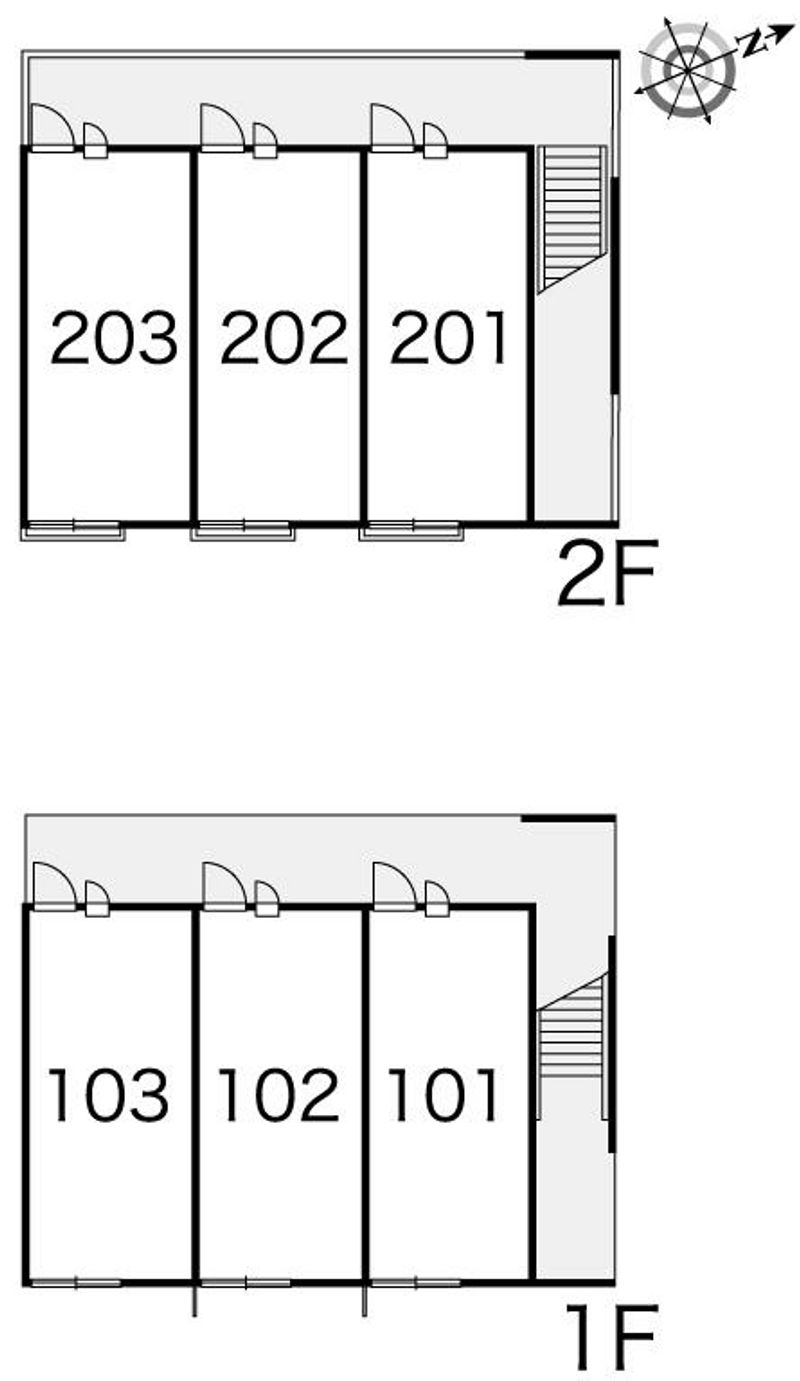 レオパレスＥｉｇｈｔｙⅡ 間取配置図