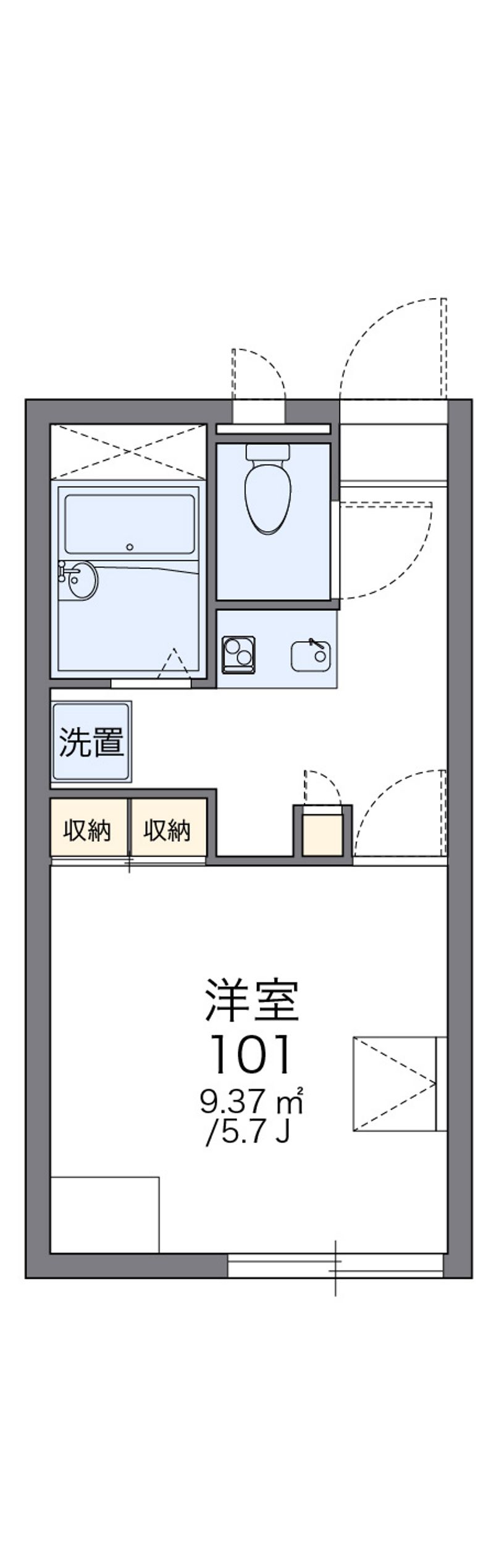 レオパレスあかね 間取図