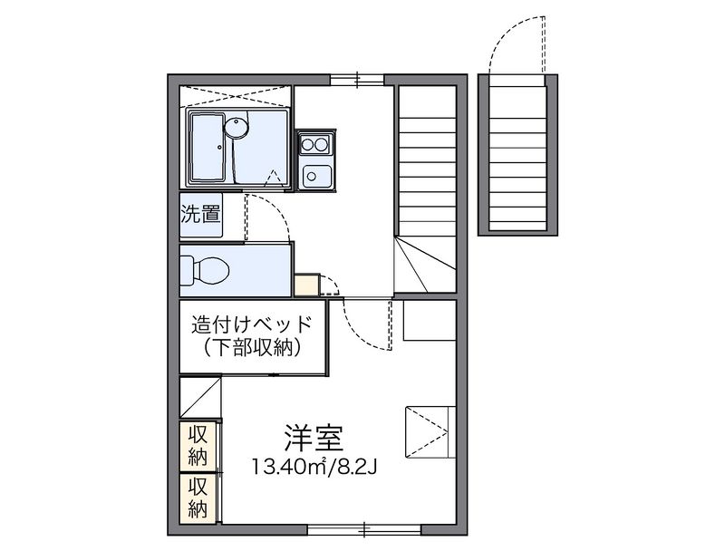レオパレスマリーゴールド 間取図